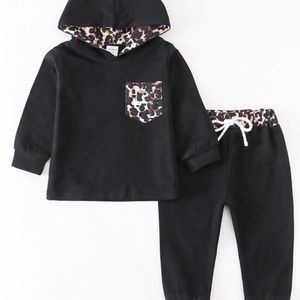 Leopard Hoodie Set